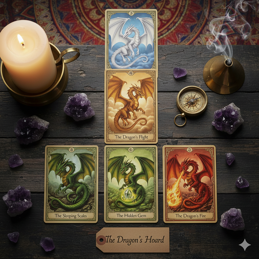 The Dragon’s Hoard: A 5-Card Tarot Spread for Uncovering Your Hidden Strengths