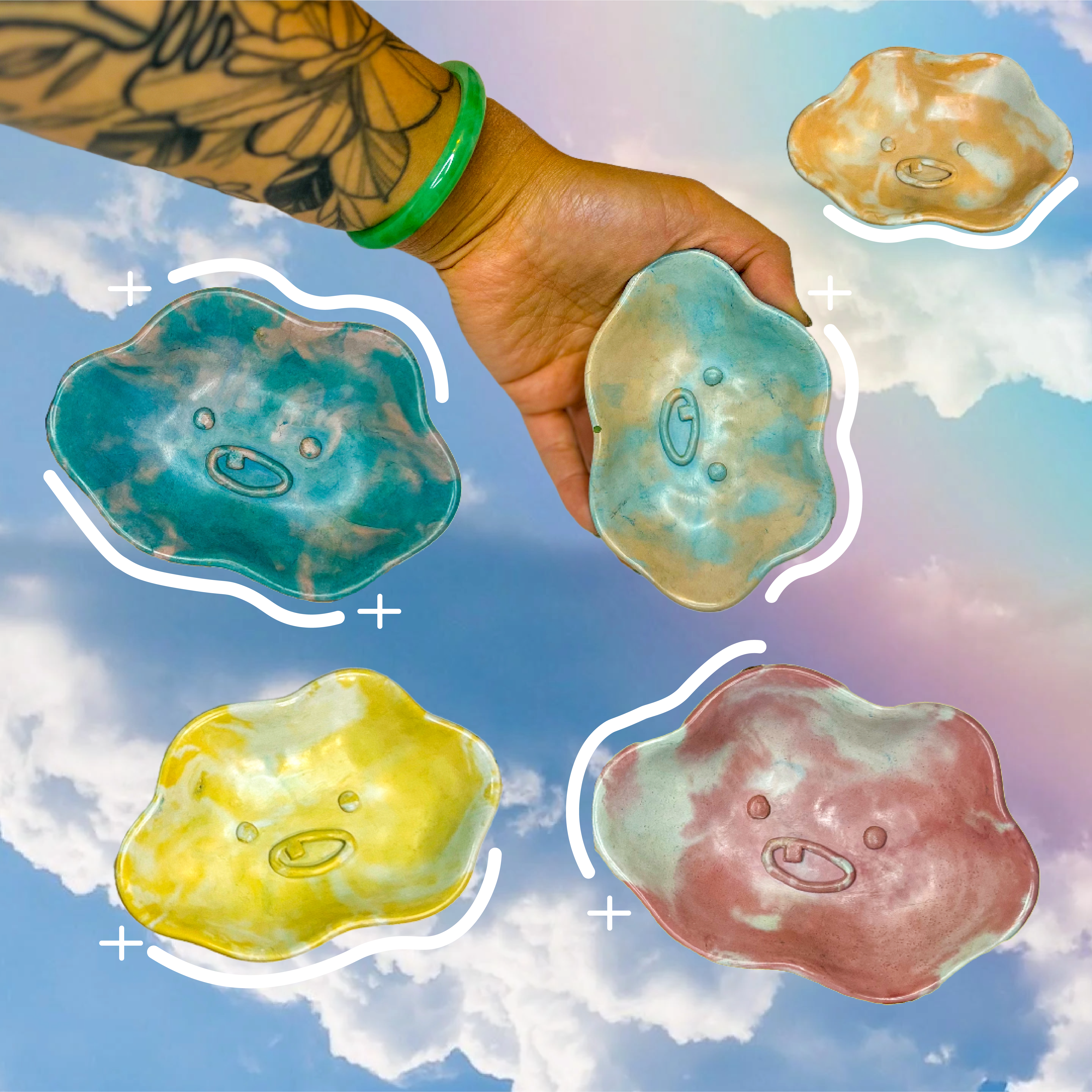 cloudy trinket dish