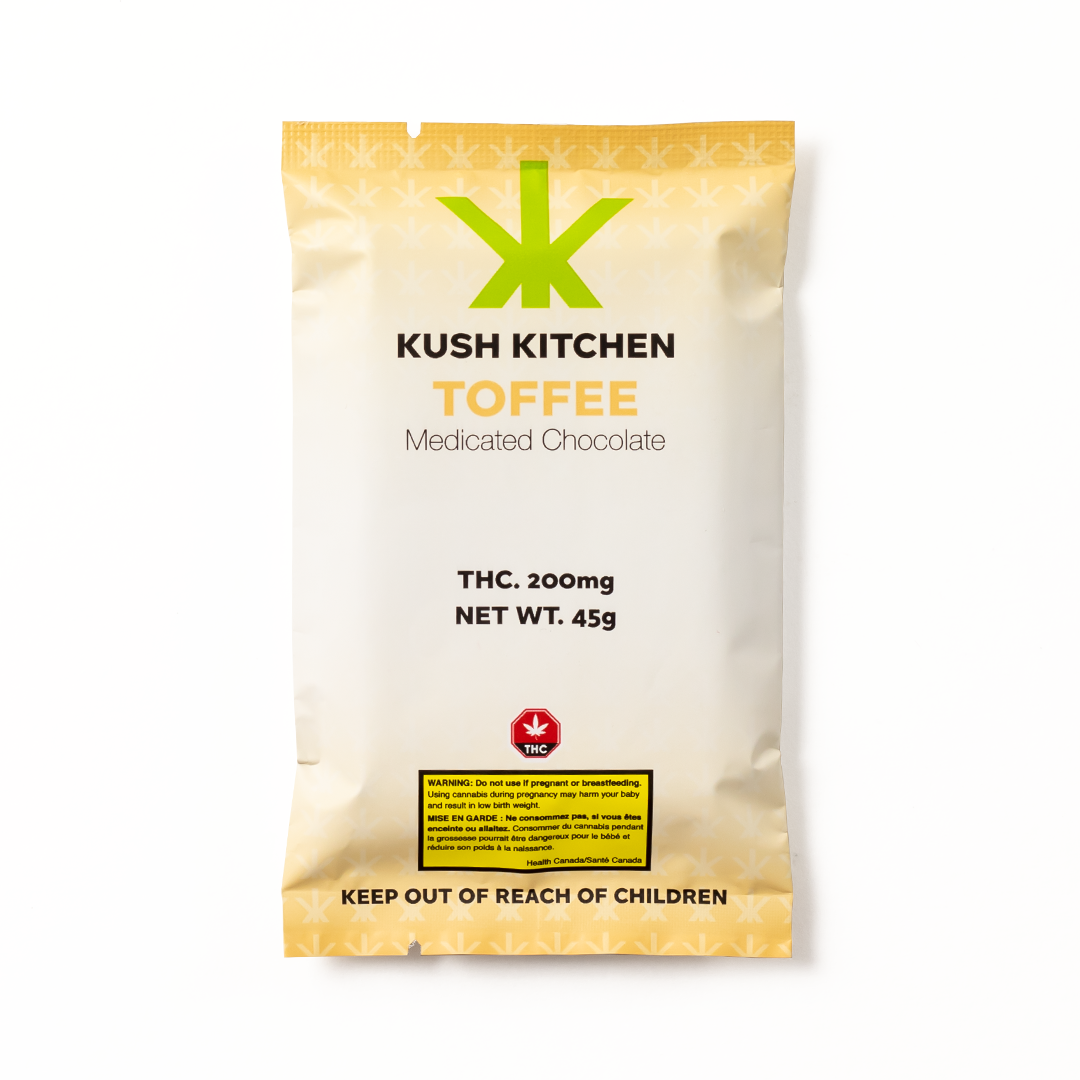 Kush Kitchen Milk Chocolate & Toffee 200mg