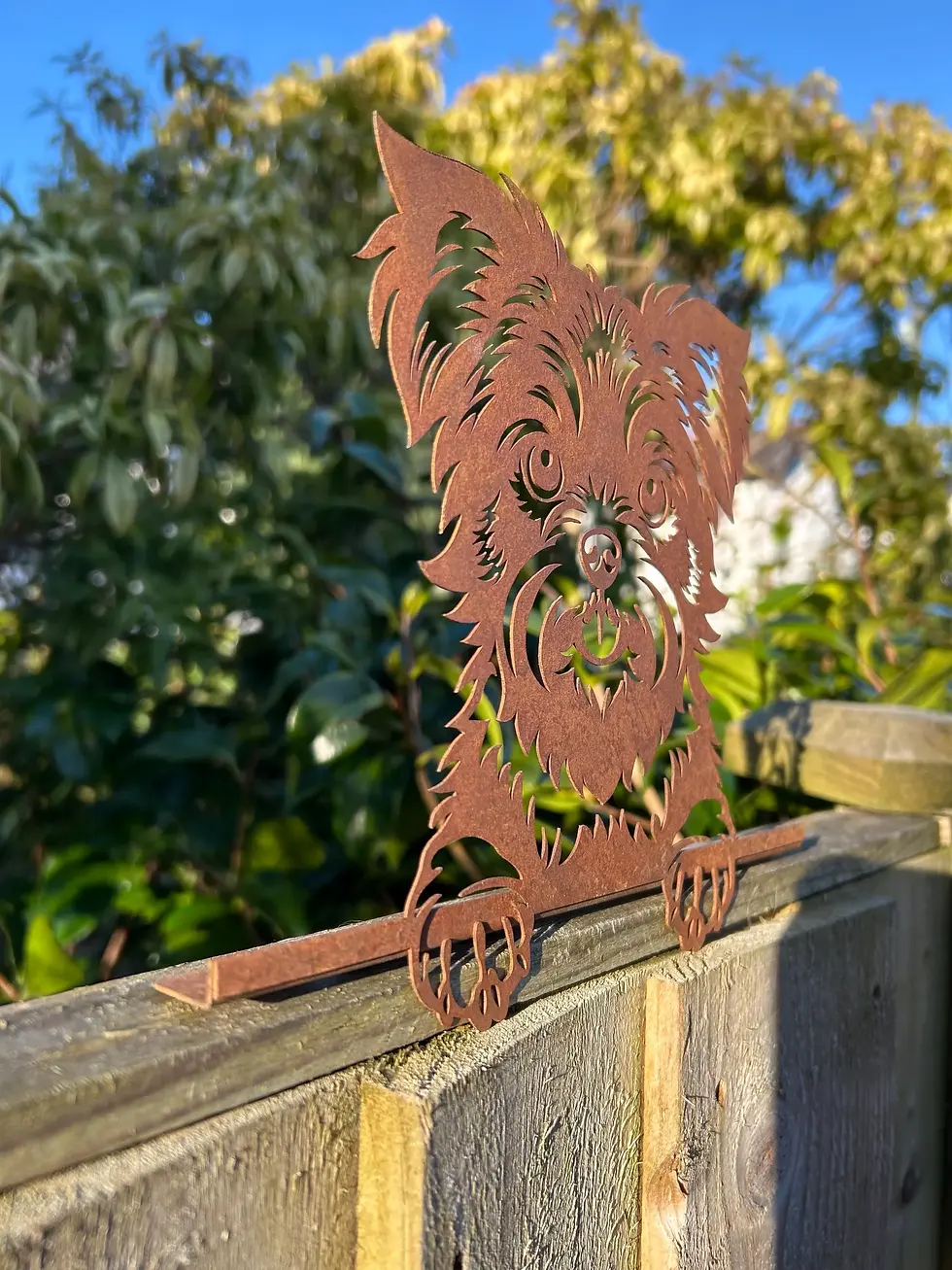 Thumbnail: Terrier Dog Garden Fence Decoration