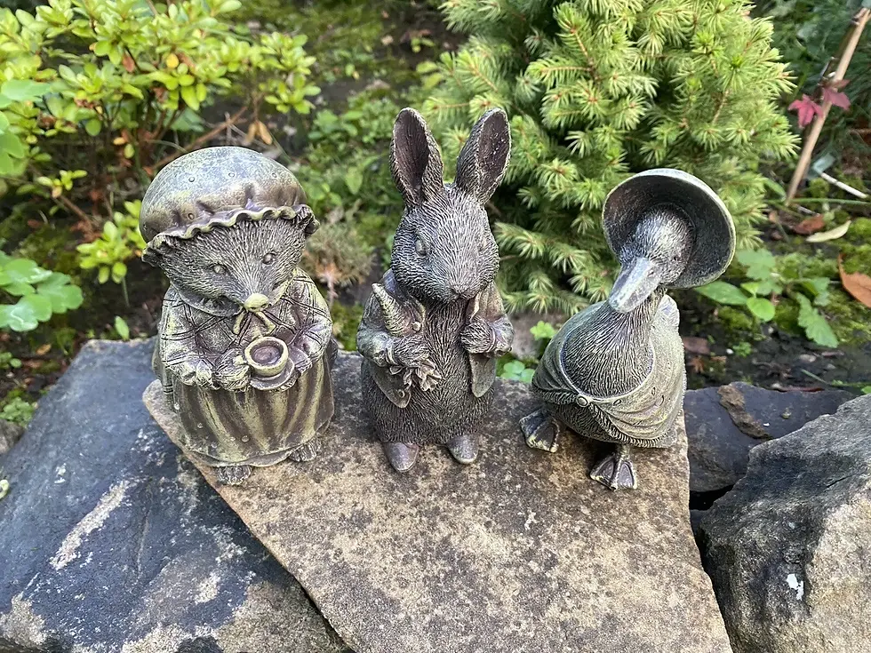 Thumbnail: Set 3 Beatrix Potter Garden Ornaments