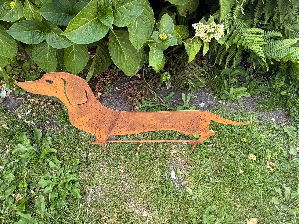 Thumbnail: Sausage Dog Metal Garden Stake