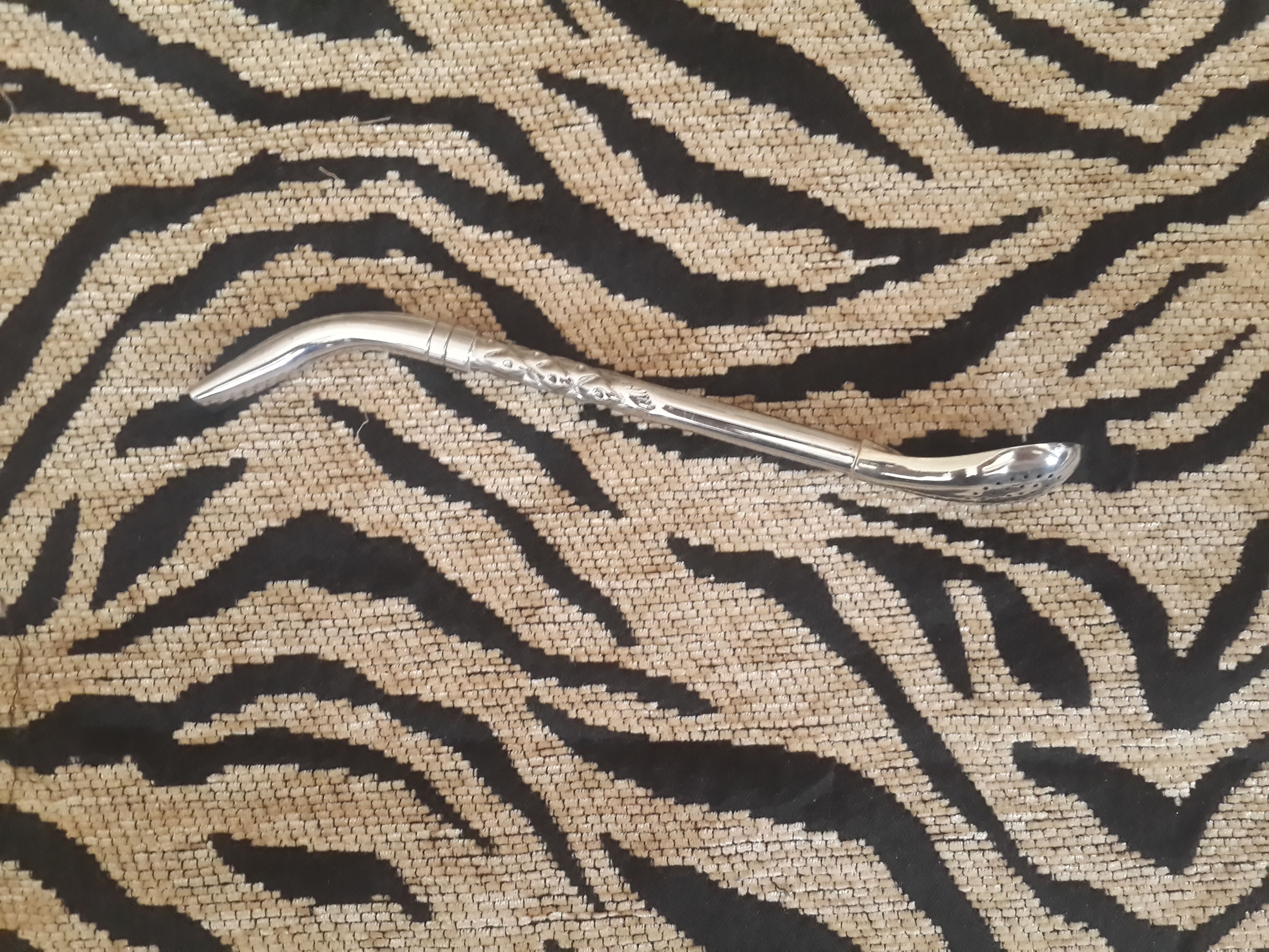 Bombilla de alpaca tipo "pico de loro"