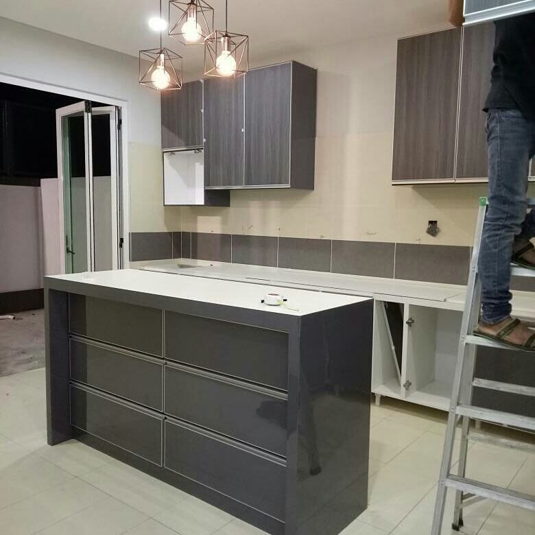 Thumbnail: Kabinet dapur melamine waterproof
