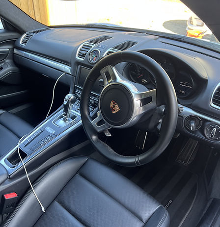 Clean Porsche interior