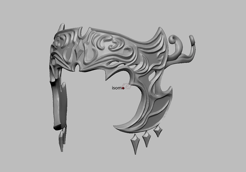 Thumbnail: Male Viera Cosplay Headpiece - FFXIV 3DModel