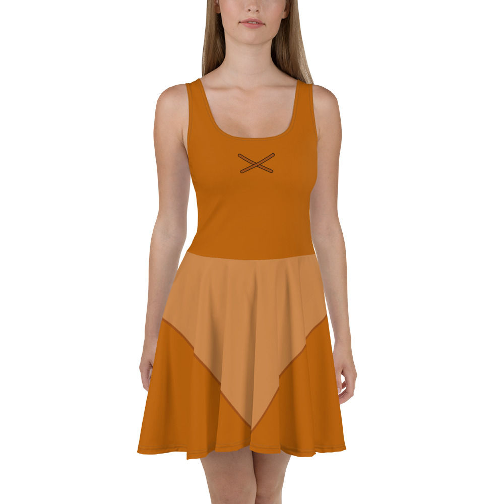 Gaston Fangirl Tan Dress