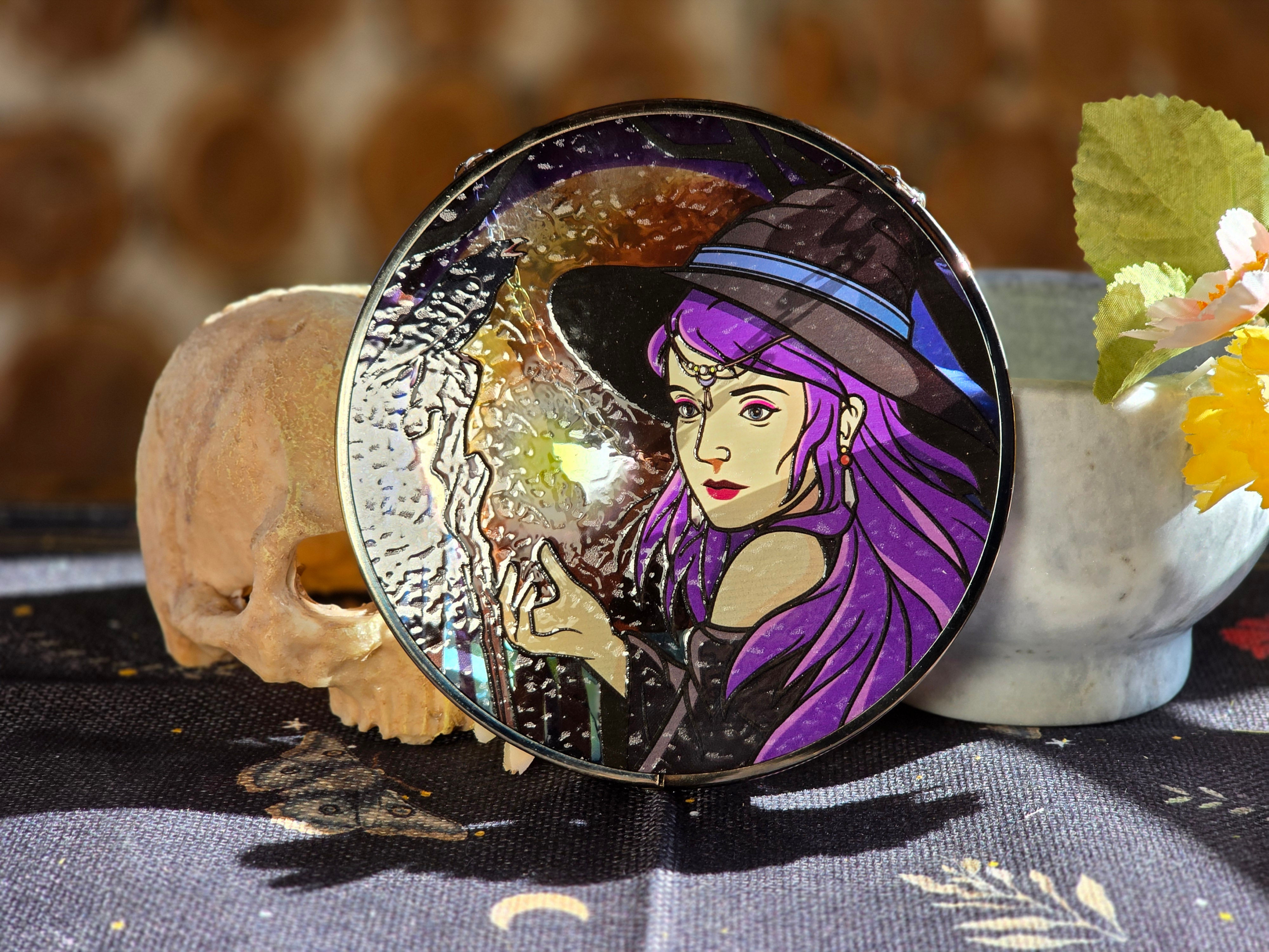 Raven's Whisper Suncatcher