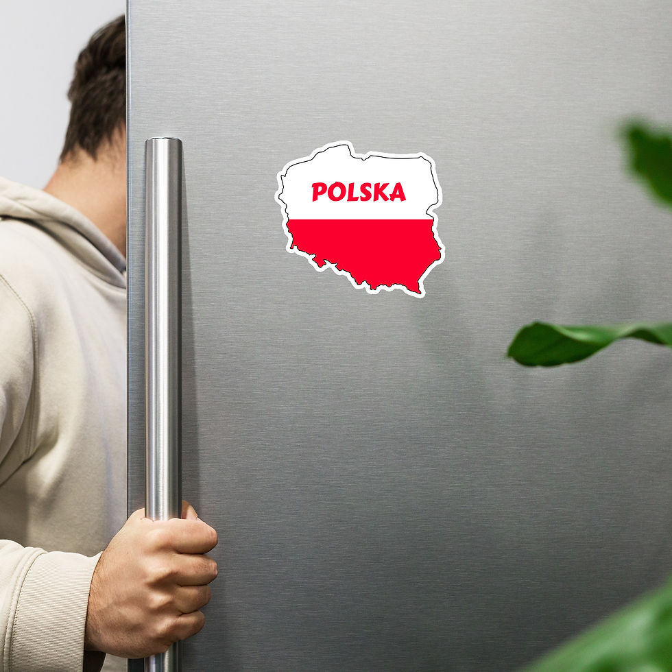 Thumbnail: Poland Map Magnet Sticker