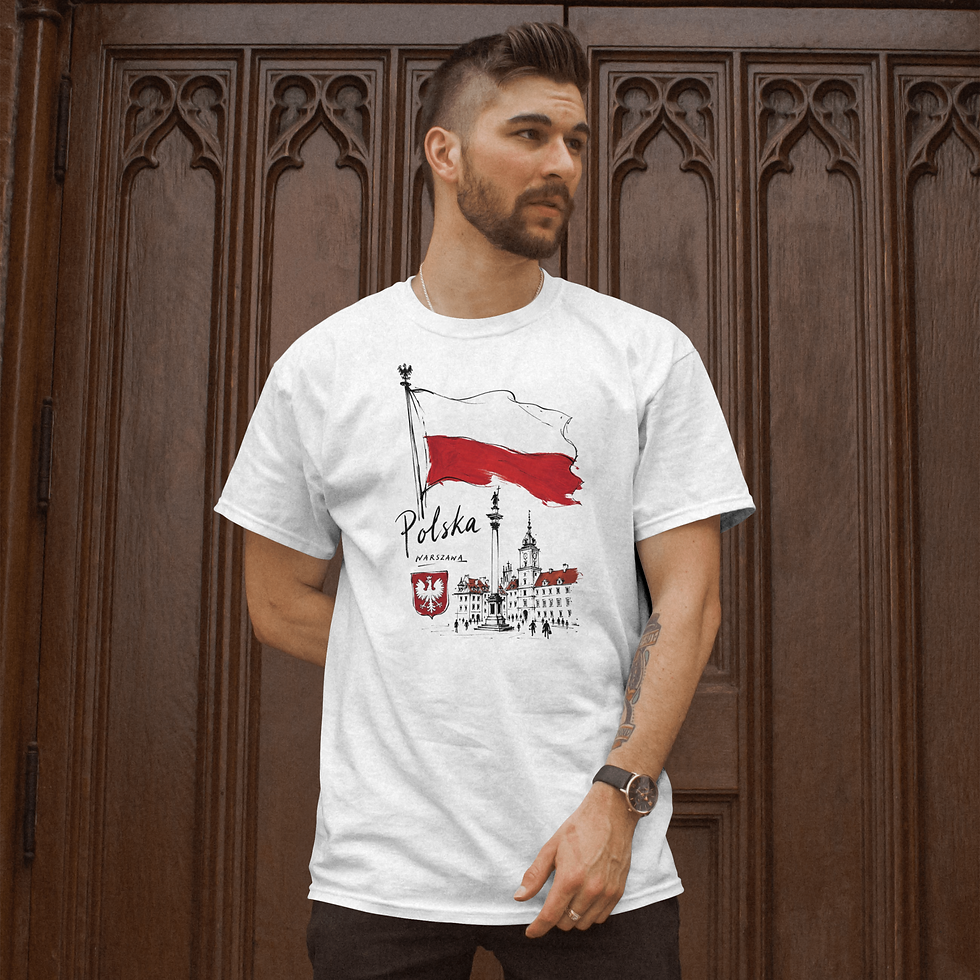 Thumbnail: Warsaw Polish Flag Men's T-Shirt