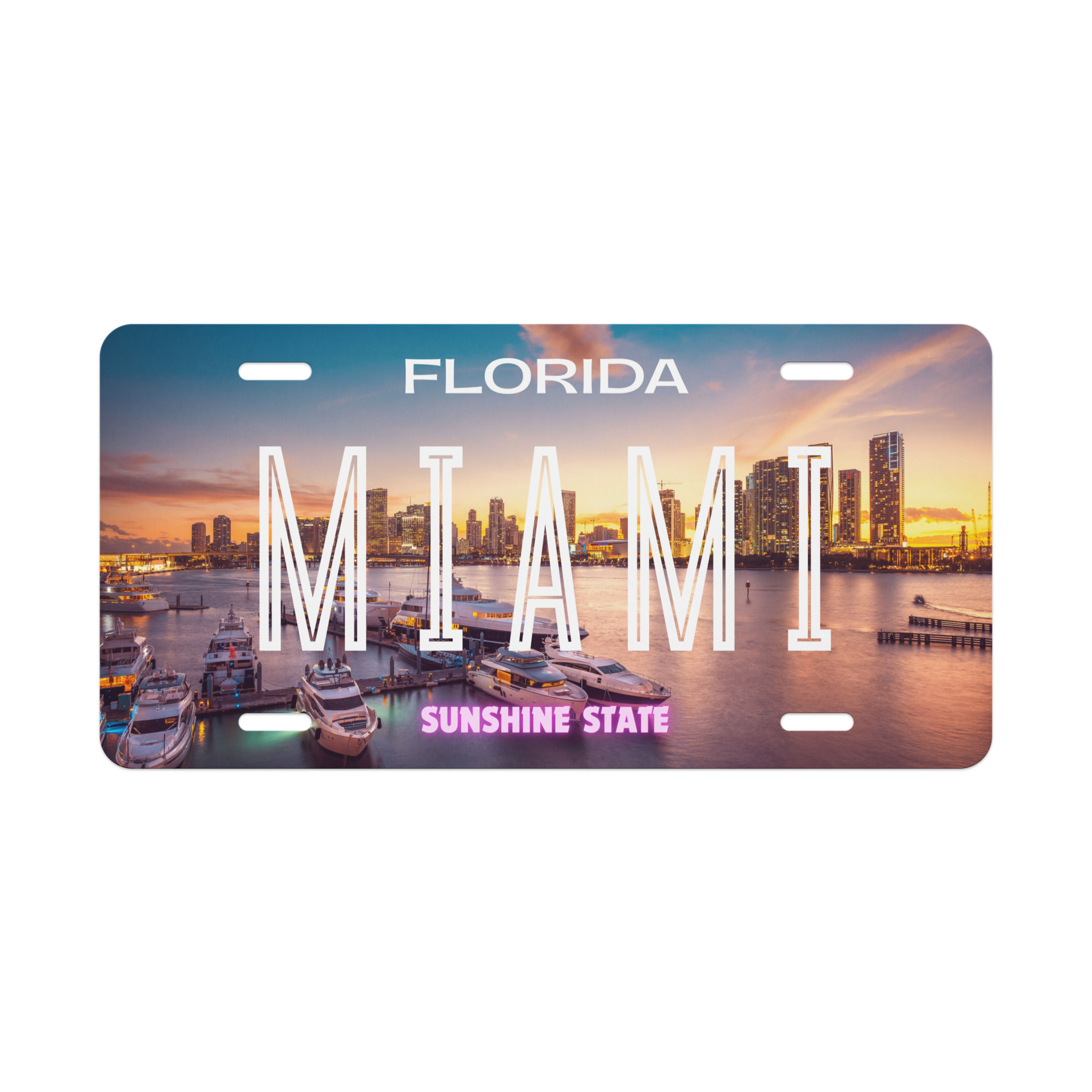Miami Novelty License Plate