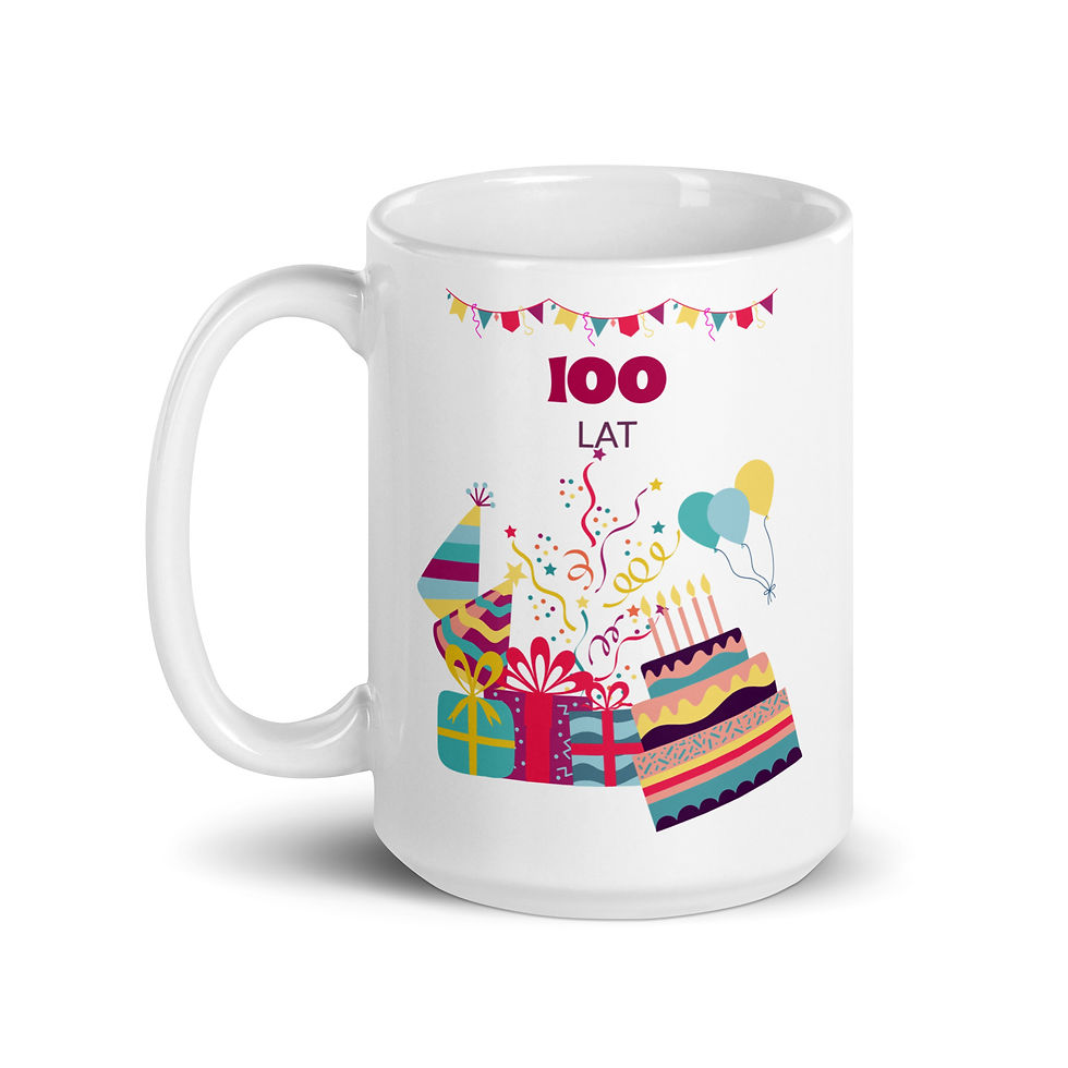 Thumbnail: Happy Birthday One Hundred Years Polish Mug