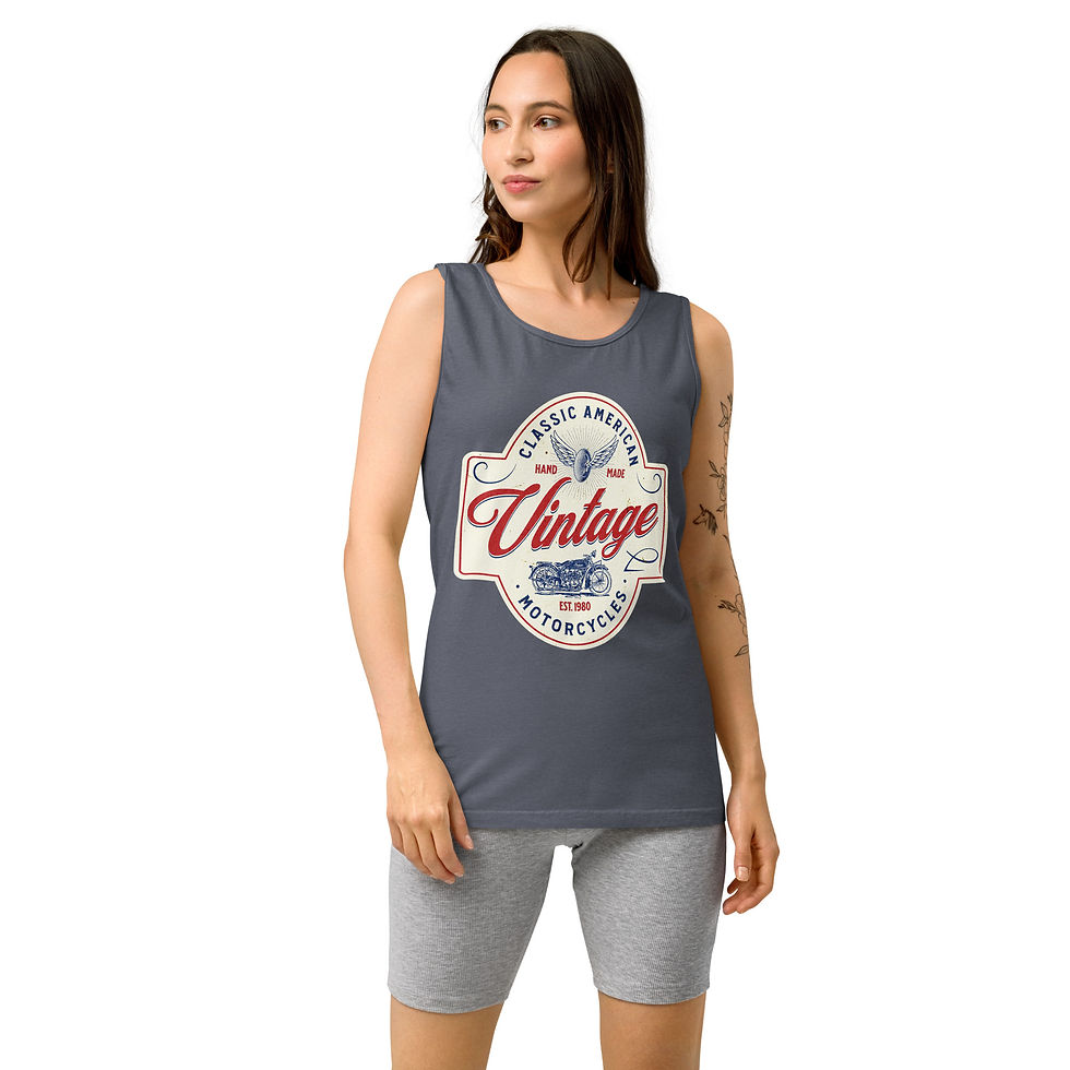 Thumbnail: Vintage Motorcycles Women's Tank Top