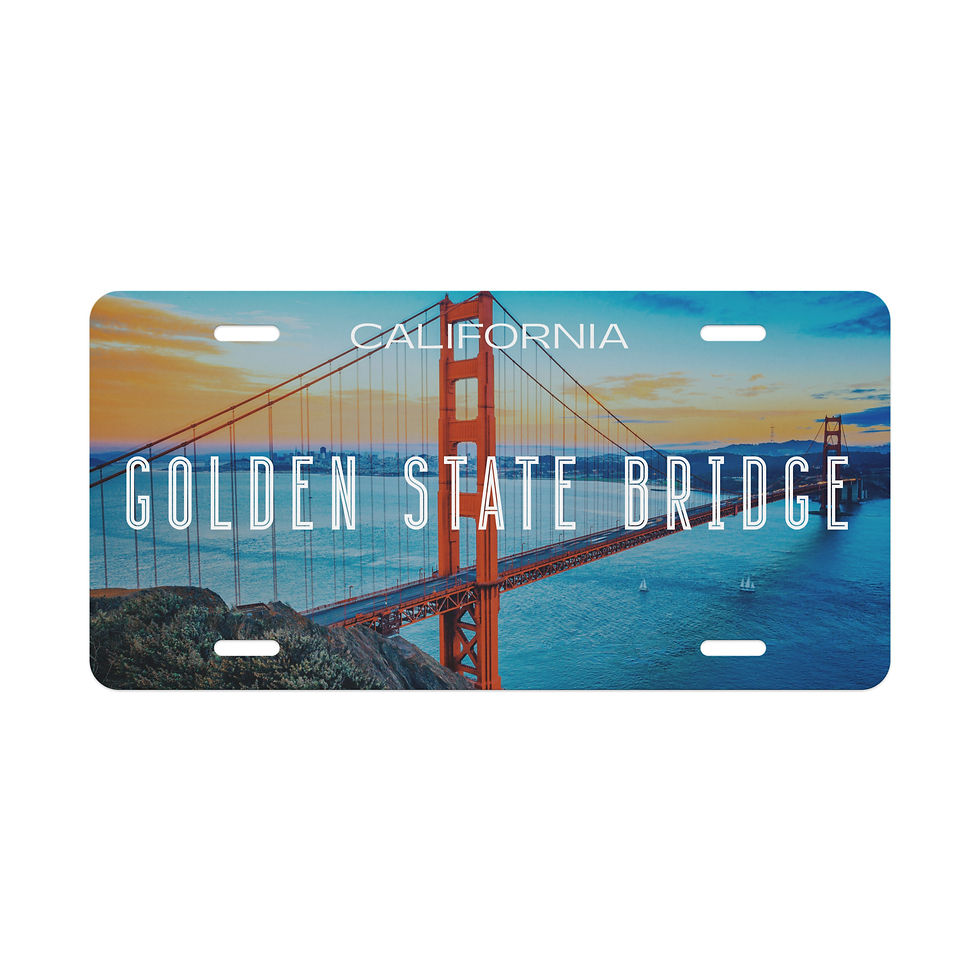 Thumbnail: Golden State Bridge Novelty License Plate