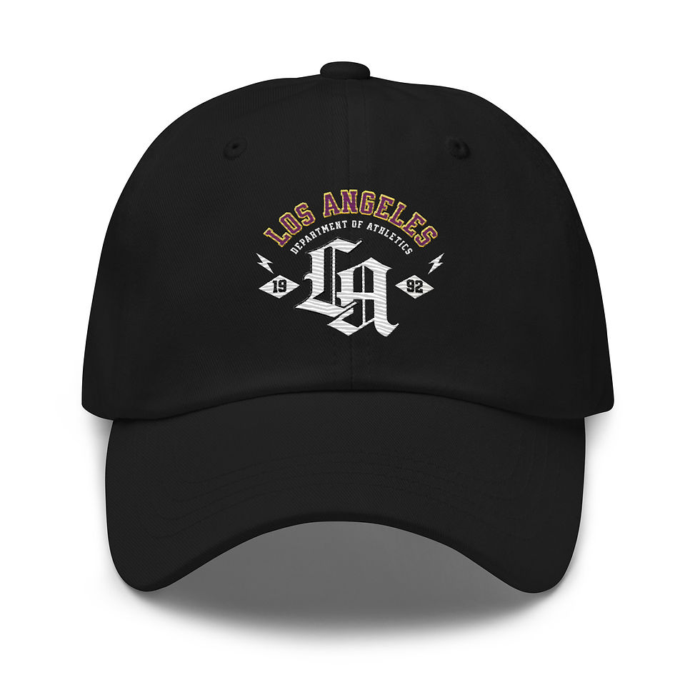 Thumbnail: Los Angeles Embroidered Cotton Twill Cap