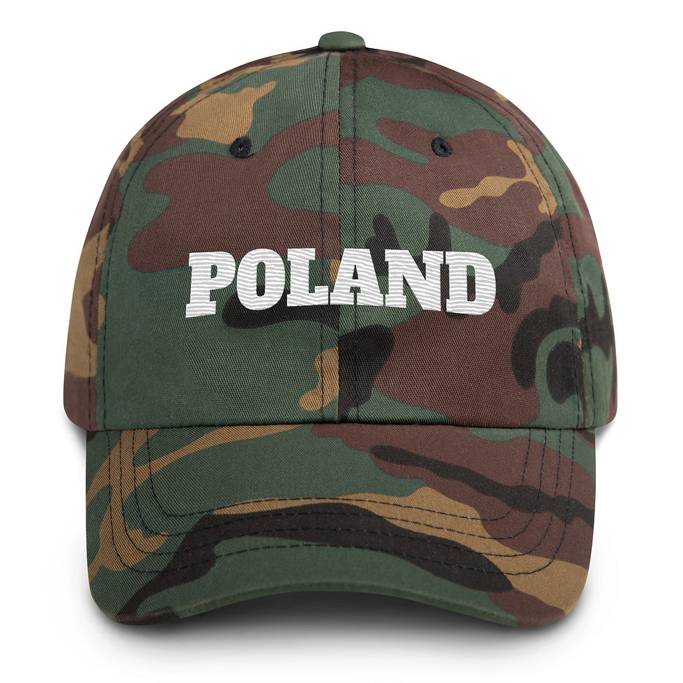 Thumbnail: Polska Poland Embroidered Cotton Twill Cap