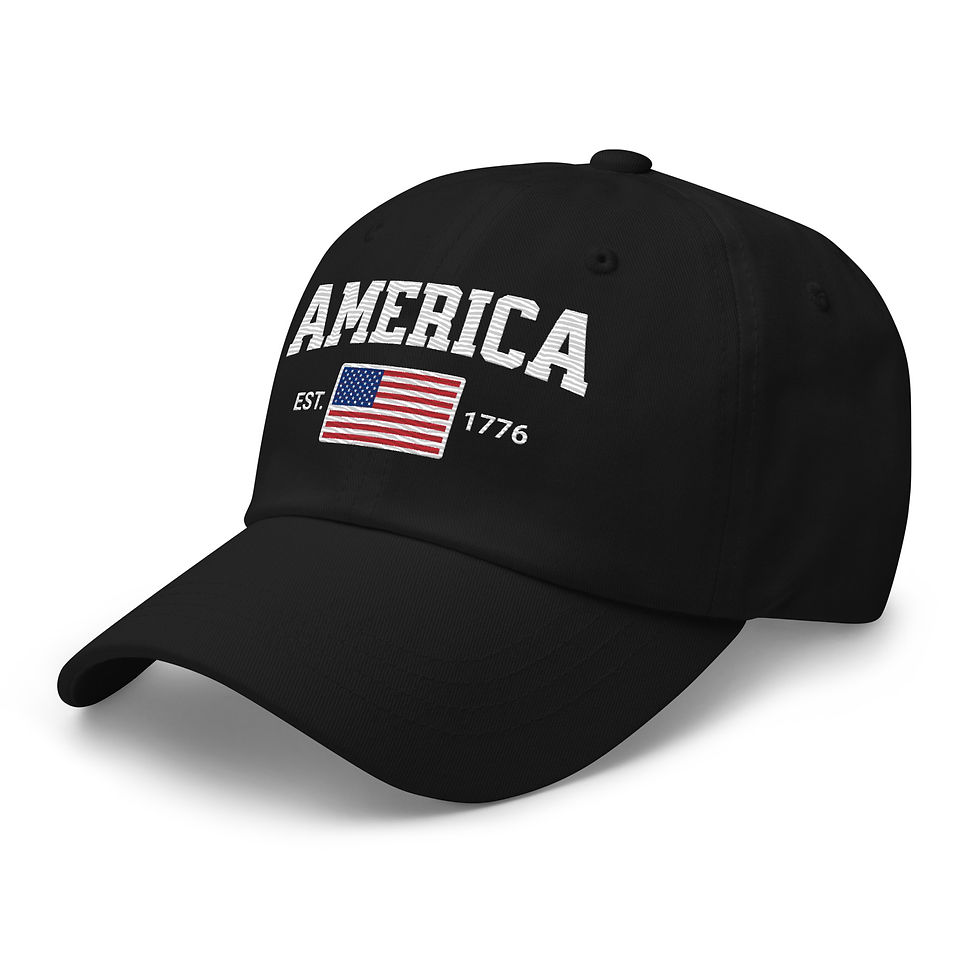 Thumbnail: America 1776 Embroidered Cotton Twill Cap