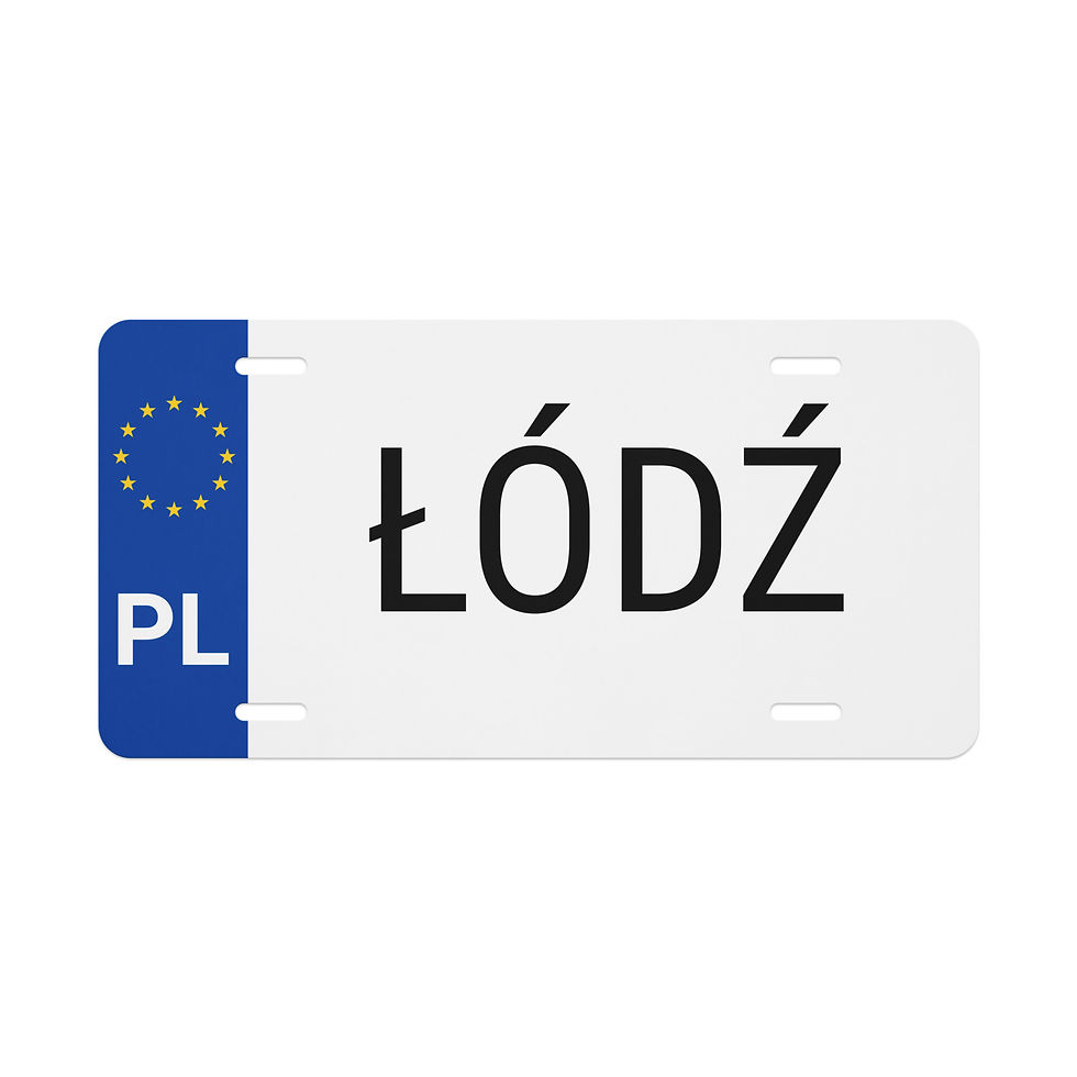 Thumbnail: Lodz License Plate