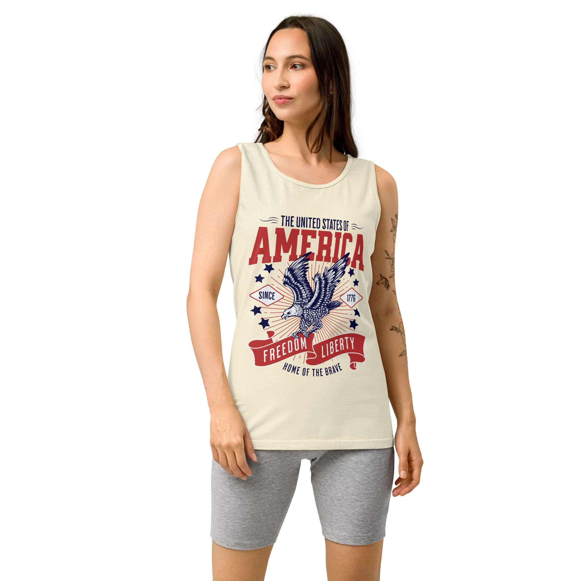 America Home of the Brave Women's Tank Top