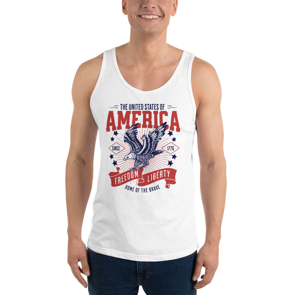 America Home of the Brave Men's Tank Top