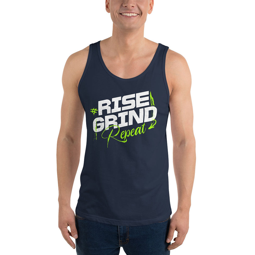 Thumbnail: Rise Grind Repeat Men's Tank Top