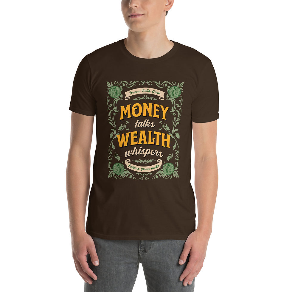 Thumbnail: Money Talks Wealth Whispers Men's T-Shirt