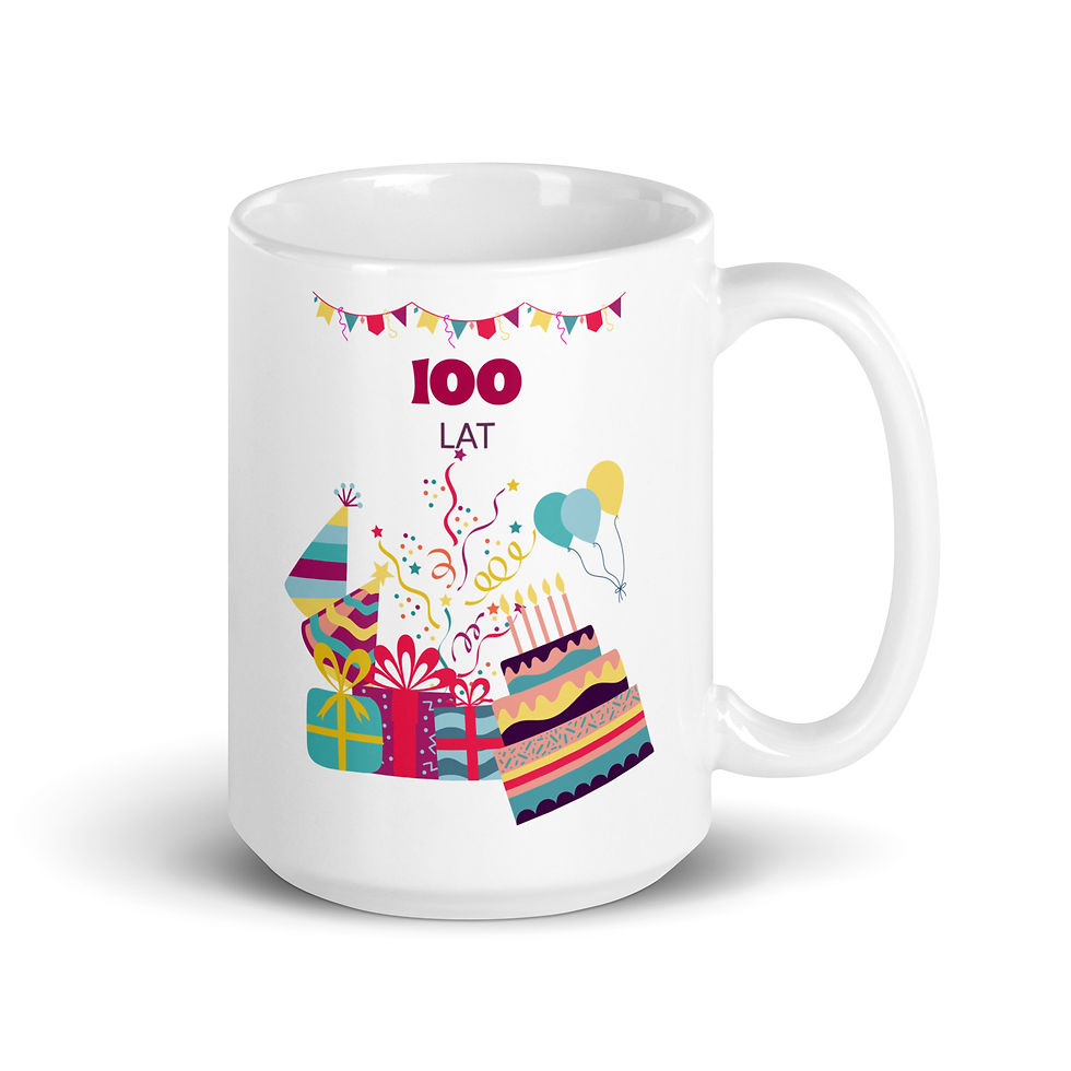 Thumbnail: Happy Birthday One Hundred Years Polish Mug