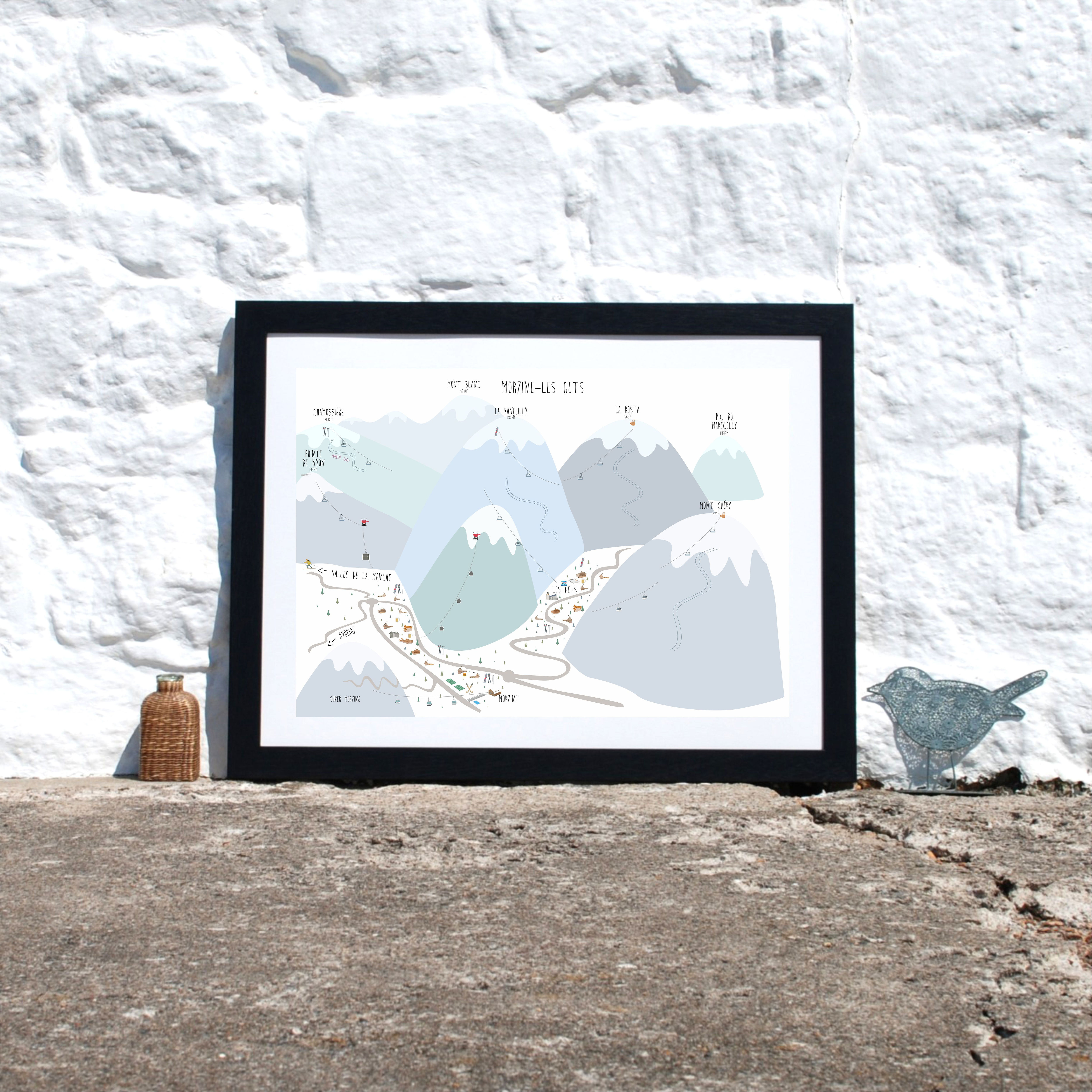 Morzine Les Gets France ski prints