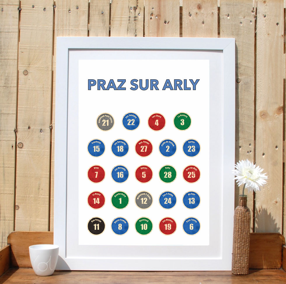 Thumbnail: Praz Sur Arly Piste Marker , French Alps France