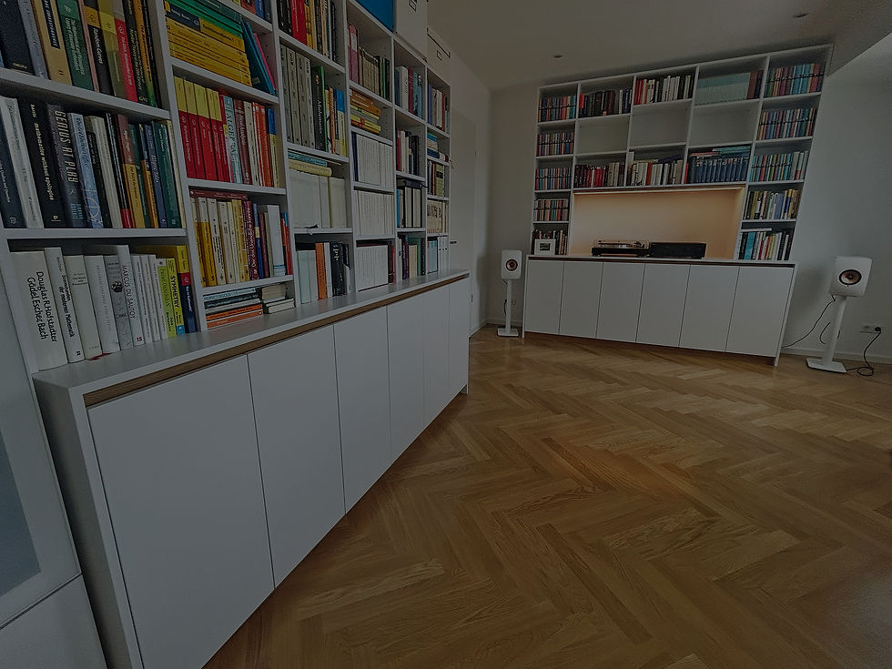 Bibliothek & Hi-Fi-Möbel nach Maß | Projekt Heidelberg