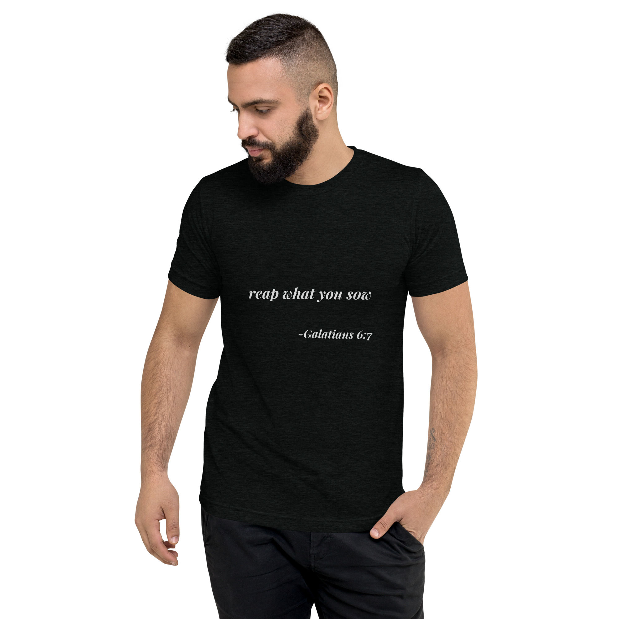 Short sleeve t-shirt (Reap what you sow)