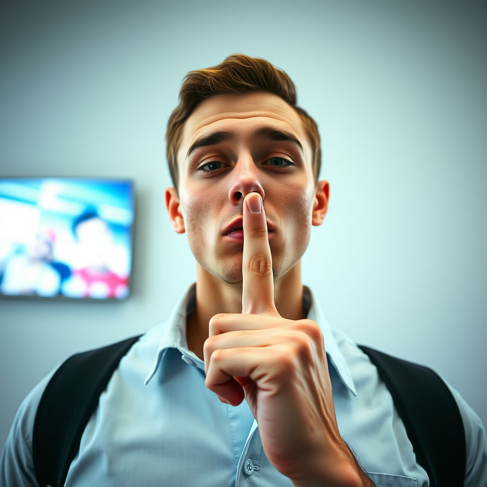 8 details you should keep private Man holds finger up to mouth and says Sssh