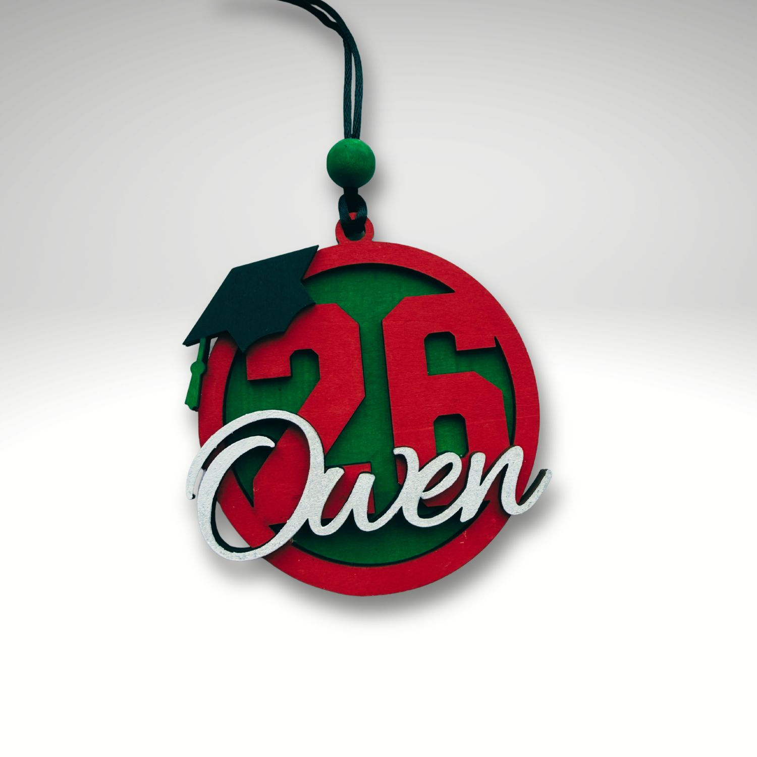 Personalized 3D Wooden Graduation Ornament