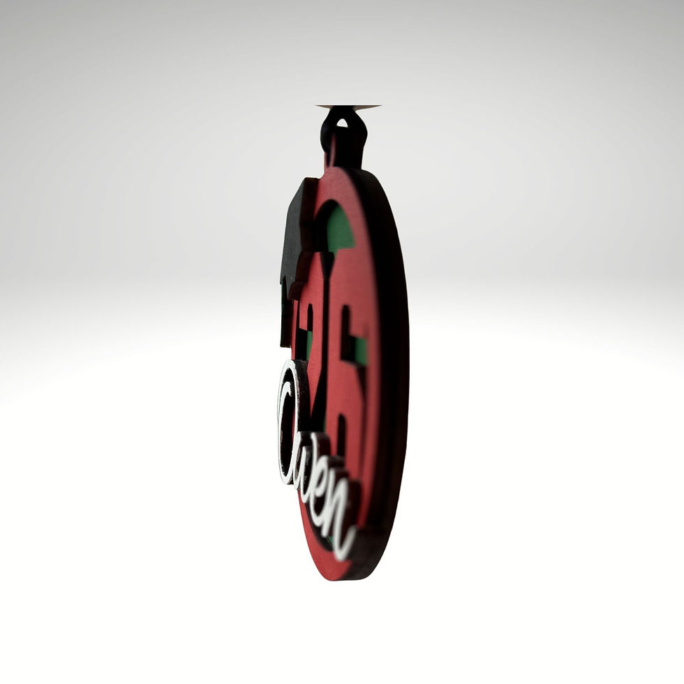 Thumbnail: Personalized 3D Wooden Graduation Ornament