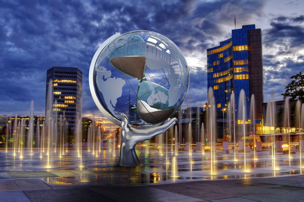 Contemporary public sculpture design proposal for Genf / Geneve