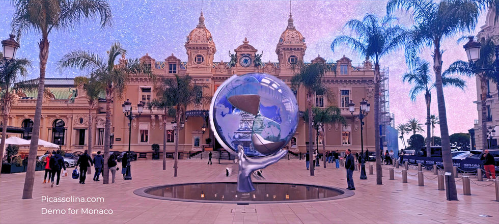 sculpture design proposal for Monaco / Monte Carlo , lumenya.art