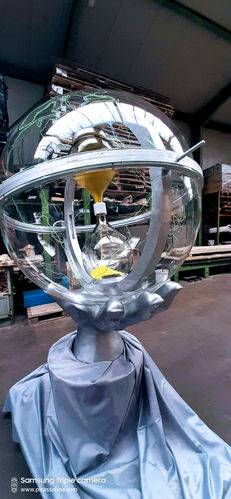 lumenya.art studio process creating a sculpture model prototype for a future public art sculpture, lumenya.art