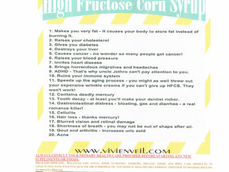 DANGERS OF HIGH FRUCTOSE CORN SYRUP