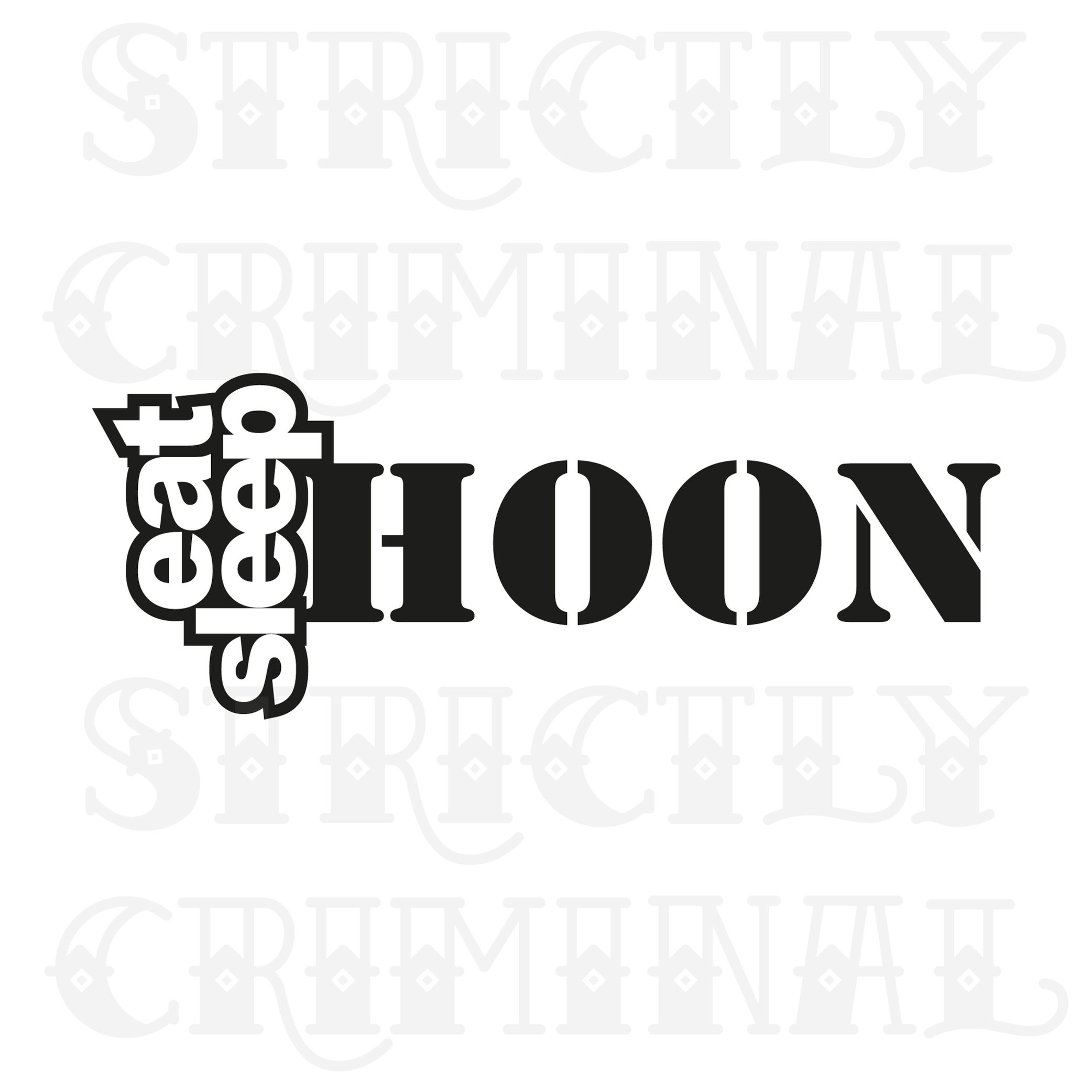 Eat Sleep Hoon vinyl car sticker in black for drift JDM and Euro car window builds by Strictly Criminal