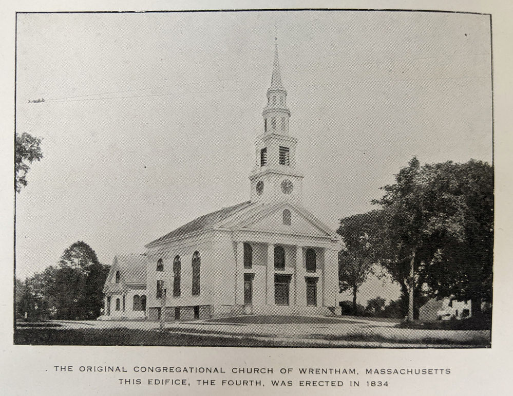 The History of the Original Congregational Church of Wrentham part 1