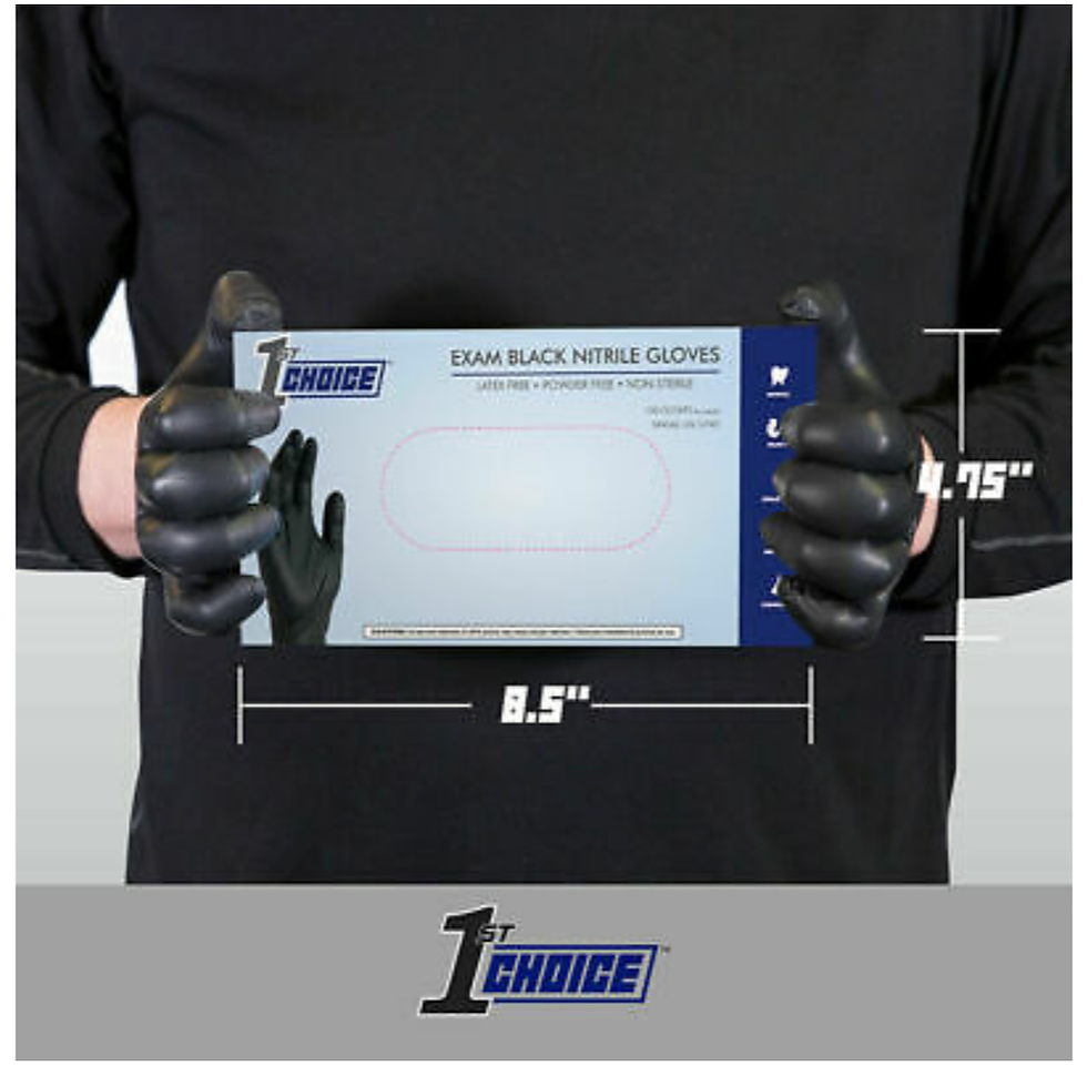 Thumbnail: 20 Disposable Nitrile Examination Gloves. ( Latex Free)