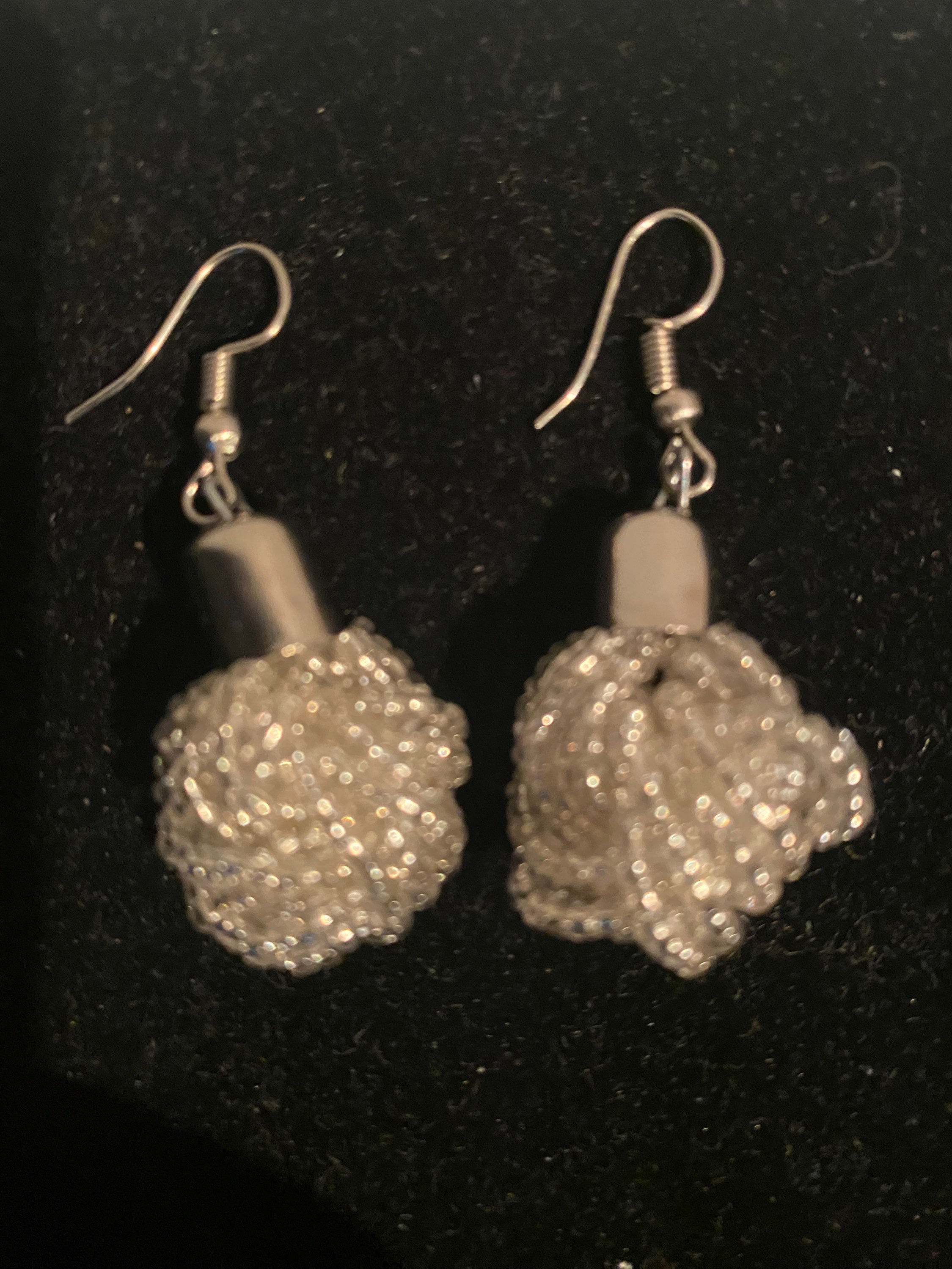 Crystal Ball Beaded Earring