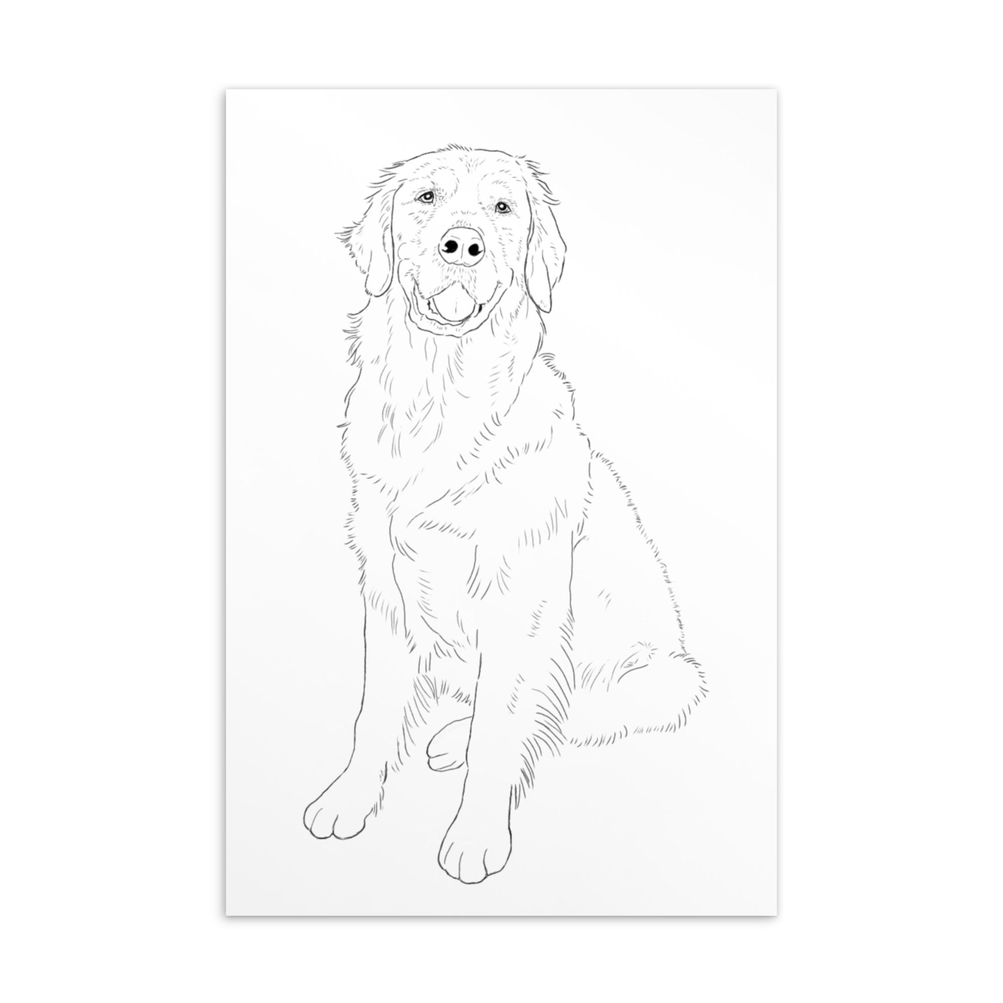 Kultainennoutaja -postikortti