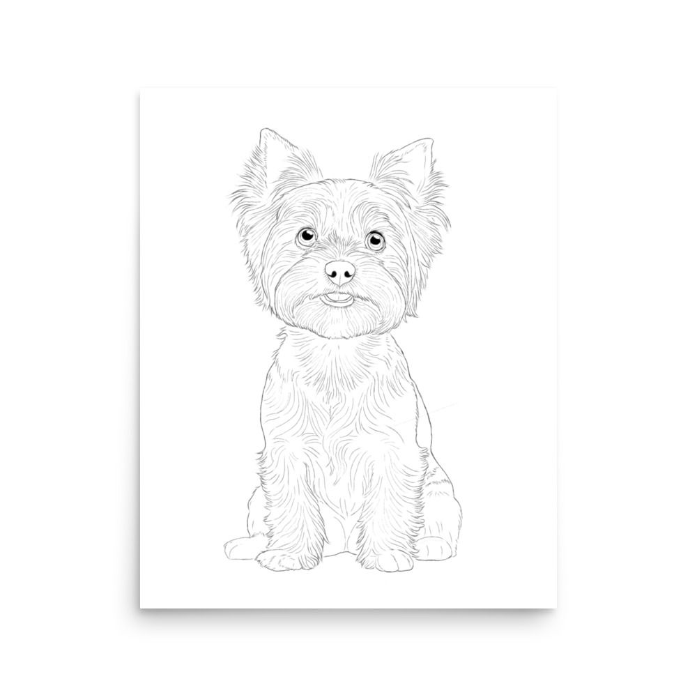 Yorkshire terrier - Art Poster
