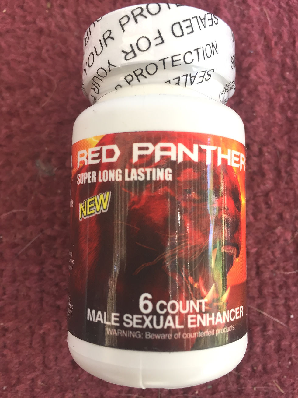 Red Panther 6 ct bottles (10 bottles) $12 per bottle 60 pills total