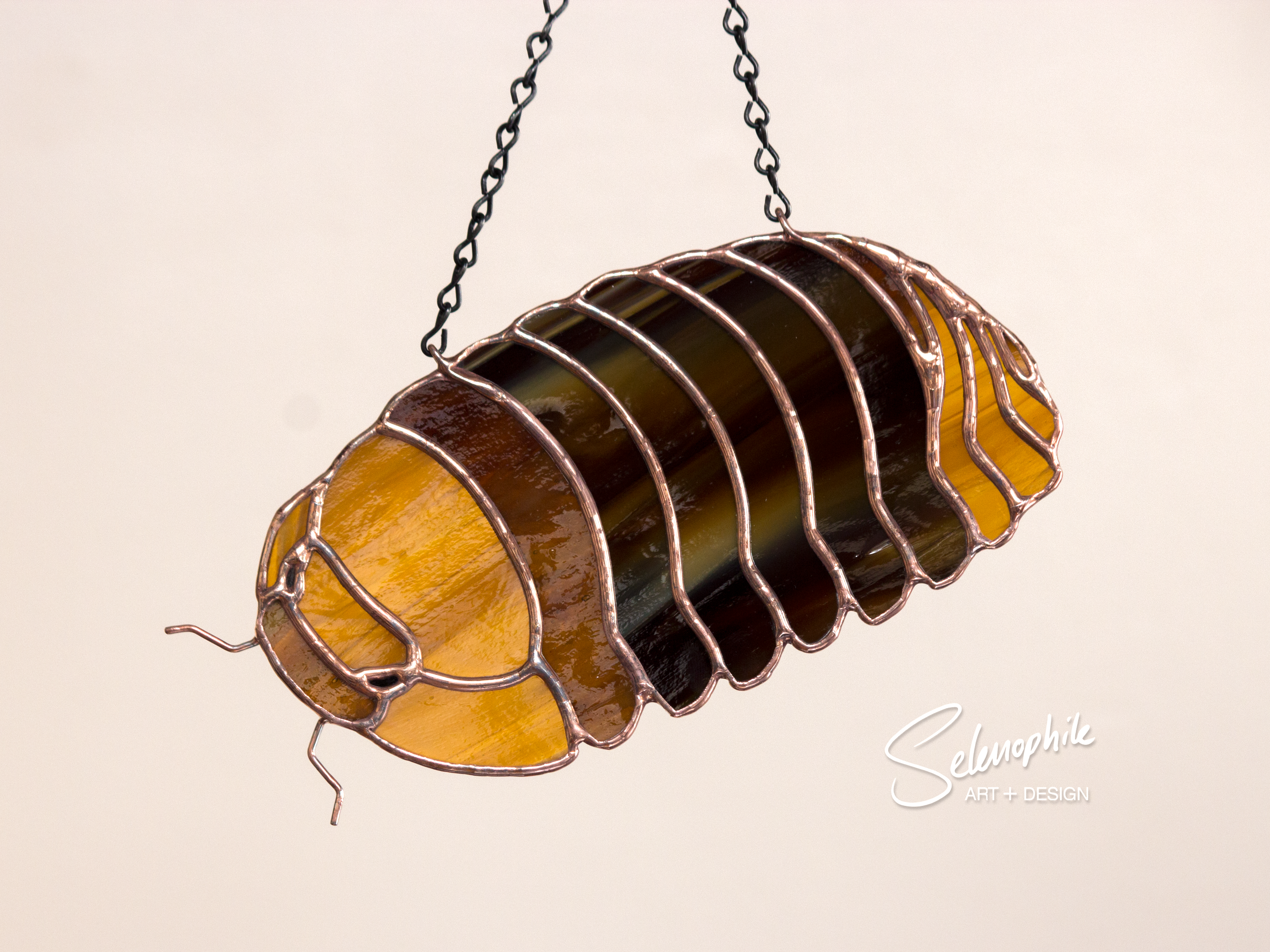 Rubber Ducky Isopod Stained Glass