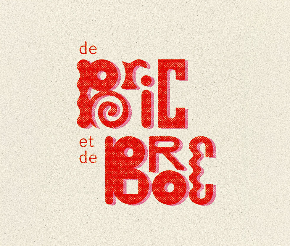 Logo - identité visuelle - De Bric et de Broc - Brocante permanente