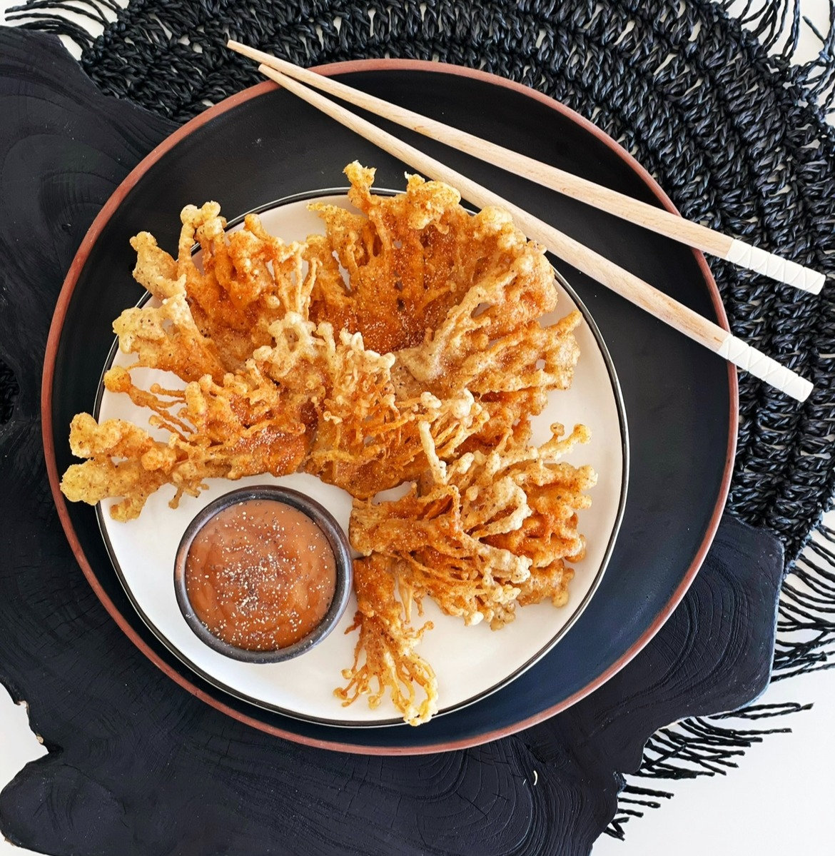Enoki tempura