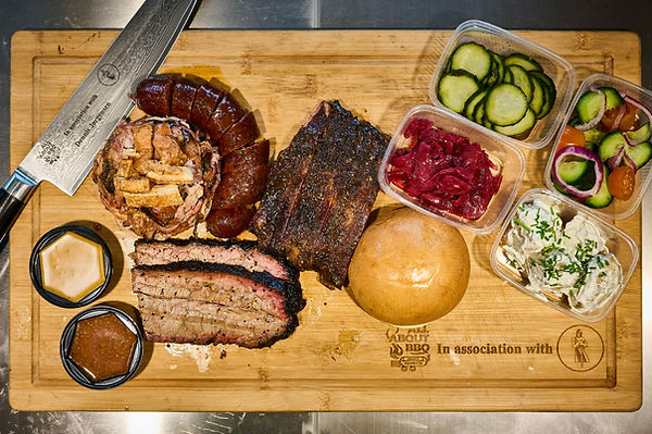 Texas style bbq plate