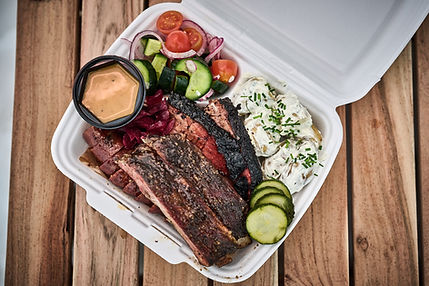 Texas style bbq plate